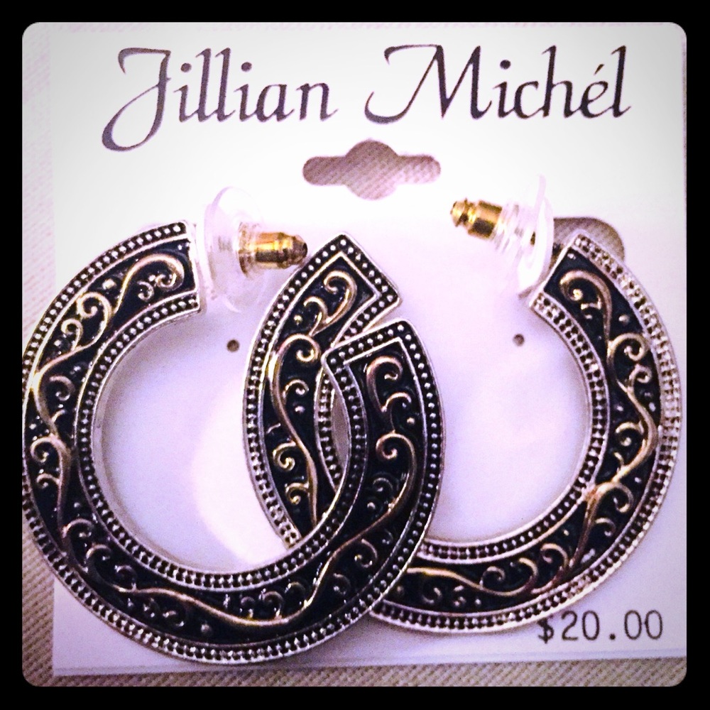 Large hoop earrings